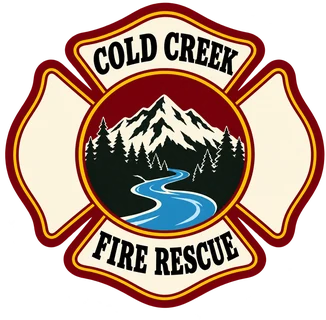 The Cold Creek Fire Rescue Maltese cross crest