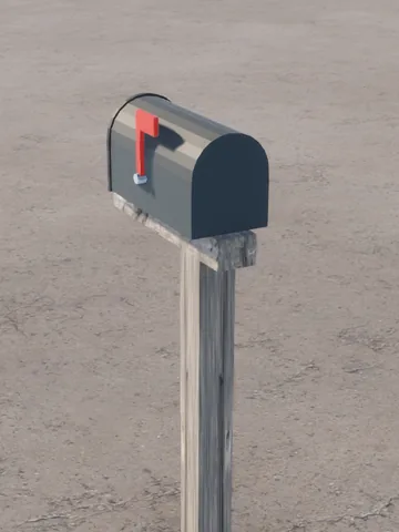 Classic post style home mailbox