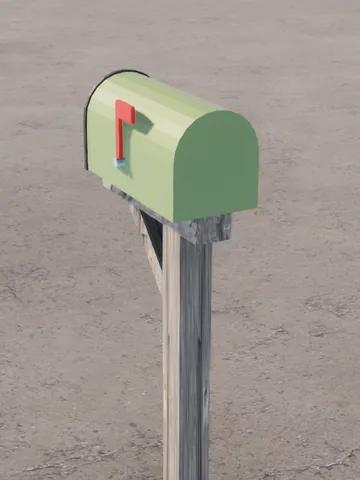 Ranch style home mailbox